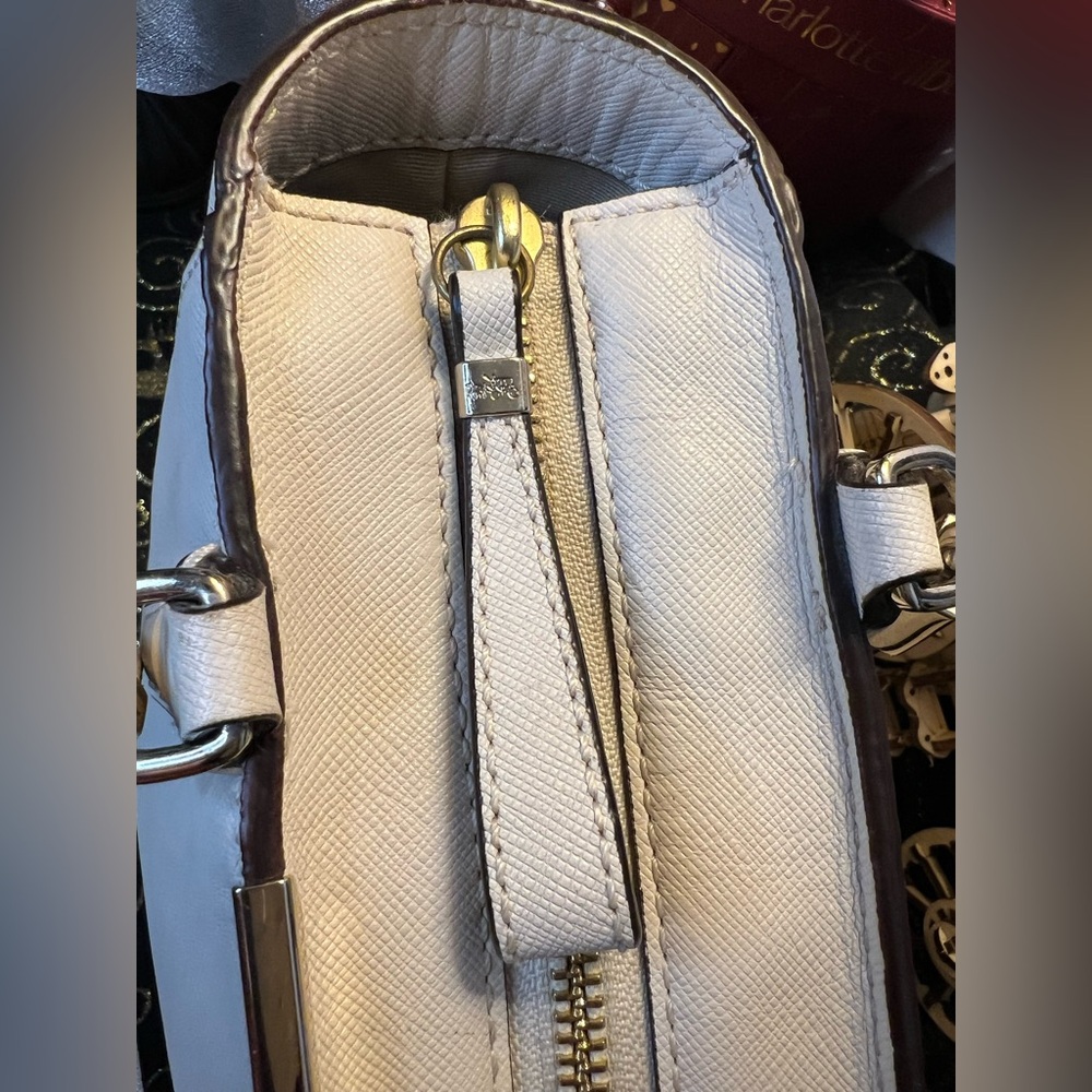 Coach 2014 Madison Ivory Saffiano Mini North/South Tote - Picture 10 of 16